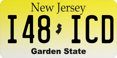 NJ license plate I48ICD