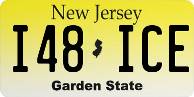 NJ license plate I48ICE