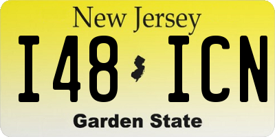 NJ license plate I48ICN