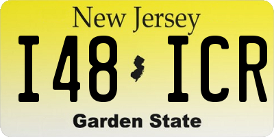 NJ license plate I48ICR