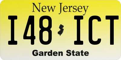 NJ license plate I48ICT