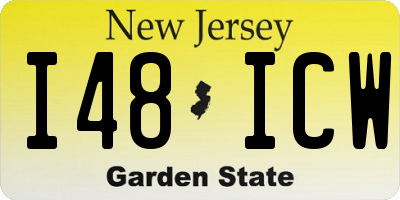 NJ license plate I48ICW