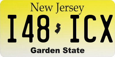 NJ license plate I48ICX