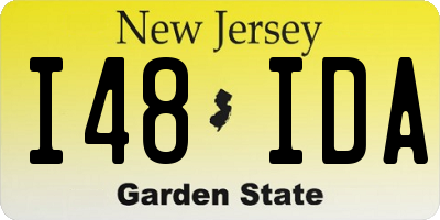 NJ license plate I48IDA