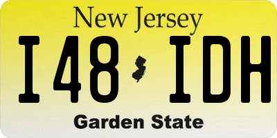 NJ license plate I48IDH