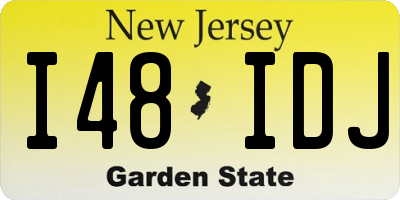 NJ license plate I48IDJ