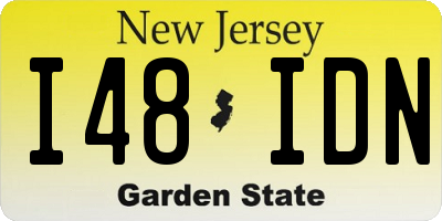 NJ license plate I48IDN