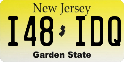 NJ license plate I48IDQ