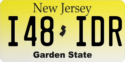 NJ license plate I48IDR