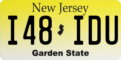 NJ license plate I48IDU