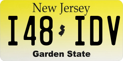 NJ license plate I48IDV