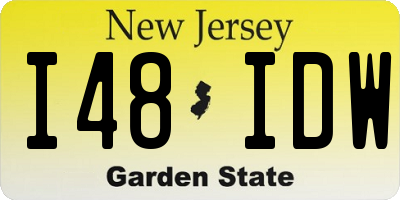 NJ license plate I48IDW