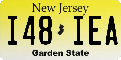 NJ license plate I48IEA