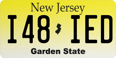 NJ license plate I48IED