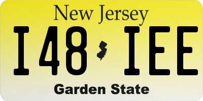 NJ license plate I48IEE