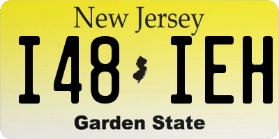 NJ license plate I48IEH