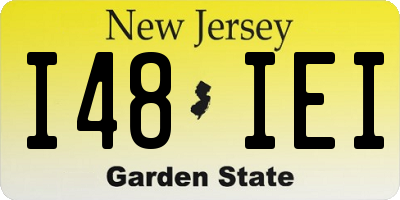 NJ license plate I48IEI