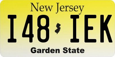 NJ license plate I48IEK