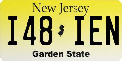 NJ license plate I48IEN