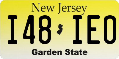 NJ license plate I48IEO