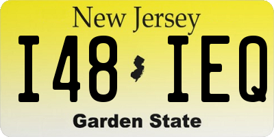 NJ license plate I48IEQ