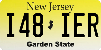 NJ license plate I48IER