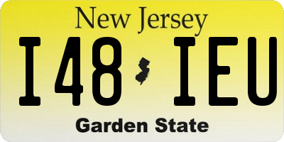 NJ license plate I48IEU
