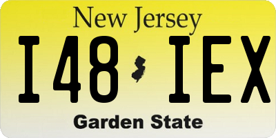 NJ license plate I48IEX