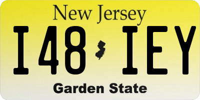 NJ license plate I48IEY
