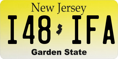 NJ license plate I48IFA