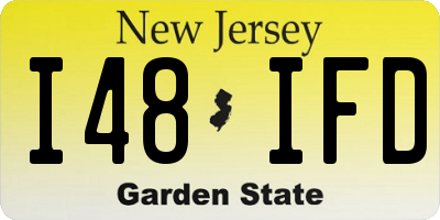 NJ license plate I48IFD