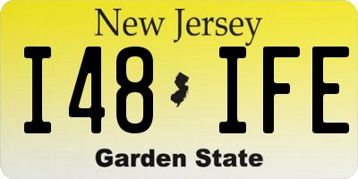 NJ license plate I48IFE
