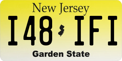 NJ license plate I48IFI