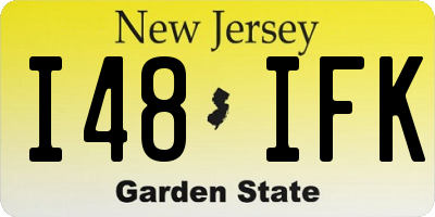 NJ license plate I48IFK