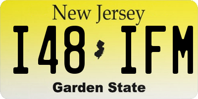 NJ license plate I48IFM
