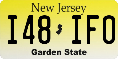 NJ license plate I48IFO