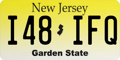 NJ license plate I48IFQ