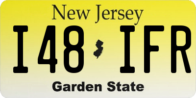NJ license plate I48IFR