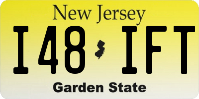 NJ license plate I48IFT