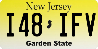 NJ license plate I48IFV