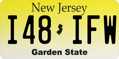 NJ license plate I48IFW
