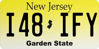 NJ license plate I48IFY