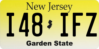 NJ license plate I48IFZ