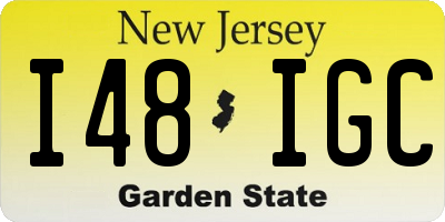 NJ license plate I48IGC