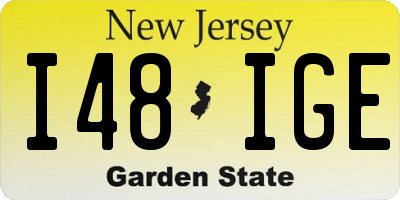 NJ license plate I48IGE