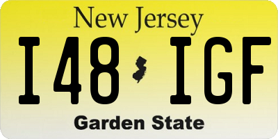 NJ license plate I48IGF