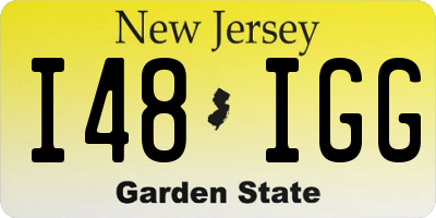 NJ license plate I48IGG