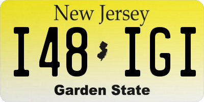 NJ license plate I48IGI