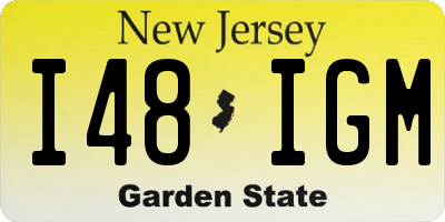 NJ license plate I48IGM