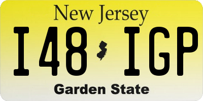 NJ license plate I48IGP
